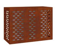 vidaXL Funda para Aire Acondicionado Oxidado 110 x 50 x 80 cm, Funda para Aire Acondicionado, Rectangular, diseño Moderno, protección al Aire Libre, Esencial para terraza