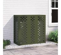 vidaXL Funda para Aire Acondicionado Verde oliva 110 x 50 x 105 cm