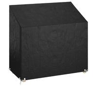 vidaXL Funda para banco de jardín 8 ojales polietileno 130x70x70/88 cm
