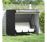 vidaXL Funda para columpio de exterior Negro 175 x 125 x 180 cm