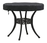 vidaXL Funda para Mesa de Exterior 62 x 62 x 10 cm Tela Oxford 210D, Cubierta Redonda para jardín y terraza, solución Moderna, a Prueba de UV, Impermeable, fácil de Guardar, protección de Muebles