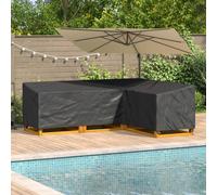 vidaXL Funda para muebles 260 x 210 x 80 cm Tela Oxford 420D Forma L