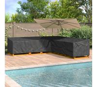 vidaXL Funda para muebles 325 x 325 x 80 cm Tela Oxford 420D Forma L