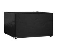 vidaXL Funda para muebles de jardín 8 ojales cuadrada 132x132x80 cm