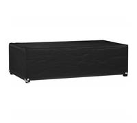 vidaXL Funda para muebles de jardín 8 ojales rectangular 125x70x35 cm