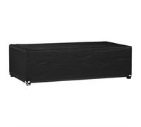 vidaXL Funda para muebles de jardín 8 ojales – PE rect. 125x70x35 cm, resistente al agua y anti-UV