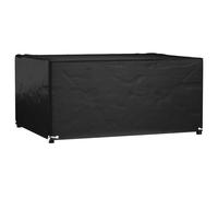 vidaXL Funda para muebles de jardín 8 ojales rectangular 180x135x80 cm