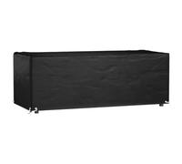 vidaXL Funda para Muebles de jardín 8 Ojales Rectangular 192x82x65 cm, Cubierta para Muebles de jardín, Funda para Muebles de Exterior, protección Muebles de jardín