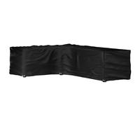 vidaXL Funda para muebles de jardín forma de L 16 ojales 210x260x80 cm