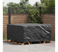 vidaXL Funda para muebles Liso Negro 180 x 190 x 85 cm 600D