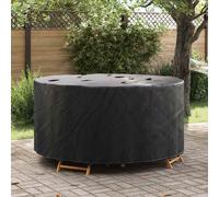vidaXL Funda para muebles Negro 182 x 182 x 85 cm Tela Oxford 210D