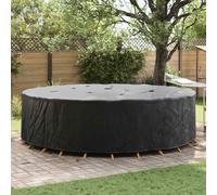 vidaXL Funda para muebles Negro 320 x 320 x 71 cm Tela Oxford 600D