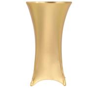 vidaXL Fundas de mesa elásticas 2 uds 60 cm dorado