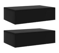 vidaXL Fundas de muebles de jardín 2 uds 12 ojales 325x205x90 cm