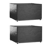 vidaXL Fundas muebles de jardín 2 uds en dimensiones 205x205x90 cm/240x240x55 cm/250x250x90 cm y más | almacenamiento funcional diseño moderno para baño dormitorio sala