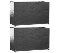 vidaXL Fundas muebles de jardín 2 uds en dimensiones 205x205x90 cm/240x240x55 cm/250x250x90 cm y más | almacenamiento funcional diseño moderno para baño dormitorio sala