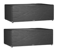vidaXL Fundas muebles jardín 2 uds 12 ojales rectangular 213x132x75 cm