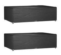 vidaXL Fundas muebles jardín 2 uds 12 ojales rectangular 227x152x65 cm