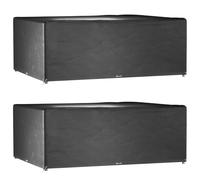 vidaXL Fundas muebles jardín 2 uds 16 ojales rectangular 278x204x105cm