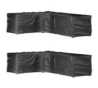 vidaXL Fundas muebles jardín forma de L 2 uds en dimensiones 215x215x70 cm/210x260x80 cm/250x250x70 cm y más | almacenamiento funcional diseño moderno para baño dormitorio sala