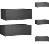 vidaXL Fundas para muebles de jardín, 2 unidades, 12 ojales, 213x132x75 cm, rectangulares - Fundas protectoras para muebles de jardín