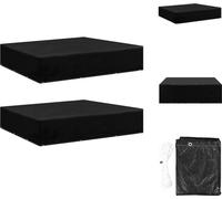 vidaXL Fundas para muebles de jardín, 2 unidades, 12 ojales, 250x250x70 cm - Protectores para muebles de jardín