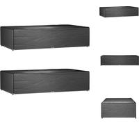 vidaXL Fundas para muebles de jardín, 2 unidades, 12 ojales, 315x180x75 cm, rectangulares - Fundas protectoras para muebles de jardín