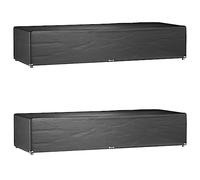 vidaXL Fundas para tumbonas 2 uds 12 Ojales Polietileno 205x75x40 cm