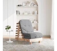 vidaXL Futón sofá cama con colchón madera maciza 60x206x11 cm en color Blanco/Douglas natural/Marrón cera y más
