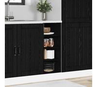 vidaXL Gabinete Base de Cocina Roble negro 30 x 44,5 x 81,5 cm