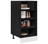 vidaXL Gabinete Base de Cocina Roble Negro 40 x 44,5 x 81,5 cm