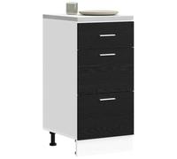 vidaXL Gabinete base de cocina Roble negro 40 x 46 x 81,5 cm