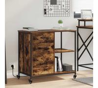 vidaXL Gabinete con Estación de Carga 76 x 41 x 72 cm Roble Ahumado