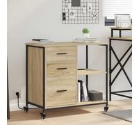 vidaXL Gabinete con Estación de Carga 76 x 41 x 72 cm Roble Sonoma