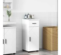 vidaXL Gabinete de Baño 30 x 35 x 80 cm Madera de ingeniería, Metal