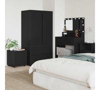 vidaXL Gabinete de Baño 40,5 x 40 x 44 cm Madera de ingeniería Negro
