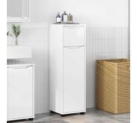 vidaXL Armario de baño, blanco brillante, 30,5 x 30 x 101 cm
