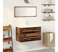 vidaXL Gabinete de Lavabo para Baño Madera Vieja 80 x 38,5 x 48 cm