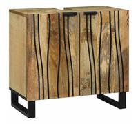 vidaXL Gabinete de lavabo para baño con estante Marrón 62 x 33 x 58 cm