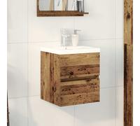 vidaXL Gabinete de Lavabo para Baño Roble Negro 80 x 39 x 62 cm