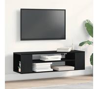 vidaXL Gabinete de TV Roble negro 100 x 30 x 26,5 cm – Mueble bajo moderno compacto