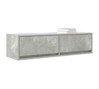 vidaXL Gabinete de TV con cajón Gris hormigón 100 x 31 x 25,5 cm moderno montado