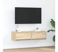 vidaXL Gabinete de TV Roble Sonoma 100 x 31 x 25,5 cm – Cajón y estantes funcionales para sala