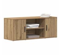 vidaXL Gabinete de TV Roble Artisan 100 x 35 x 40 cm, consola baja y almacenamiento