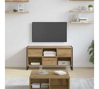 vidaXL Gabinete de TV 100 x 36 x 49,5 cm Roble artisan