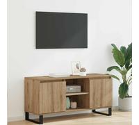 vidaXL Gabinete de TV Roble Artesanal 104 x 35 x 50 cm, Mueble para TV Rectangular Moderno, Unidad de Almacenamiento Durable, Estilo Minimalista para tu Sala