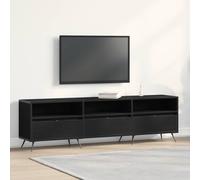 vidaXL Gabinete TV Roble negro 150 x 30 x 44,5 cm – Consola moderna de madera de ingeniería
