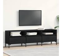 vidaXL Gabinete de TV 150 x 30 x 44,5 cm Roble Negro