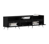 vidaXL Gabinete TV Roble negro 150 x 30 x 44,5 cm – Consola moderna de madera de ingeniería