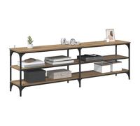 vidaXL Gabinete de TV Roble Artesanal 160 x 30 x 50 cm, Amplio Almacenamiento, Soporte rústico Rectangular para TV, Consola Media Resistente, estantería de pie, Organizador de Sala